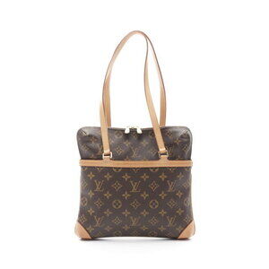 Louis Vuitton Cousin Monogram Shoulder Bag Canvas Leather Brown